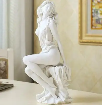 

Art Deco Sculpture Abstract Sexy Beautiful Girl Figure Belle Resin Statue