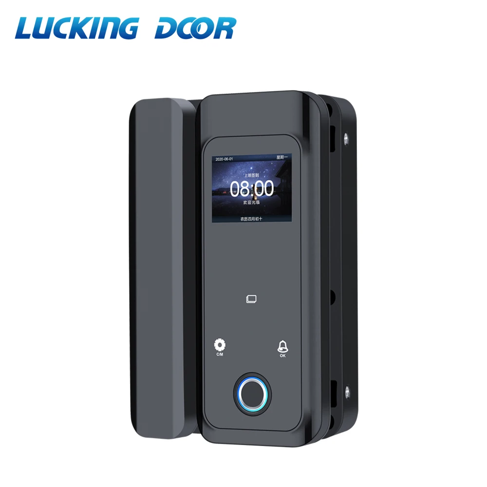 RFID Lock single and double door open 2000 Users for Office Glass Door RFID CARD LOCK Smart Door Lock black fingerprint lock