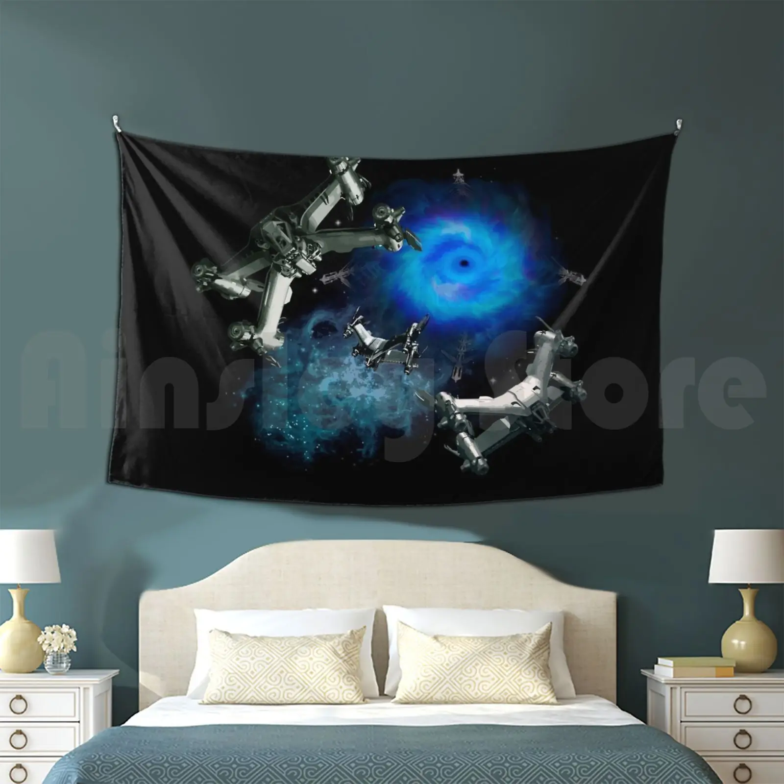 Out Of The Jumpgate Customized Tapestry Babylon 5 Starfury Science Fiction Geek Nerd Space Universe