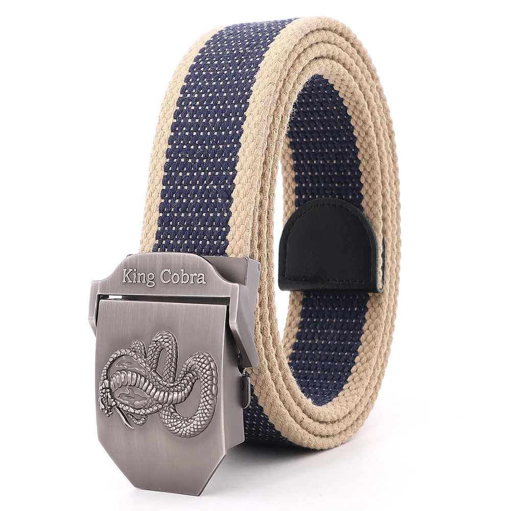 Canvas Military Tactical Belt Men High Quality 38mm Wide Metal Smooth Buckle Pants Accessories New Unisex Outdoor Training Belt