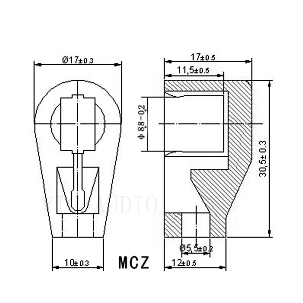 10PCS Ceramic 8.8mm Vacuum Tube Anode Cap Grip Cap MCZ For 807 FU-7 FU7 6146B 310A Vacuum Tube Vintage amplifier DIY