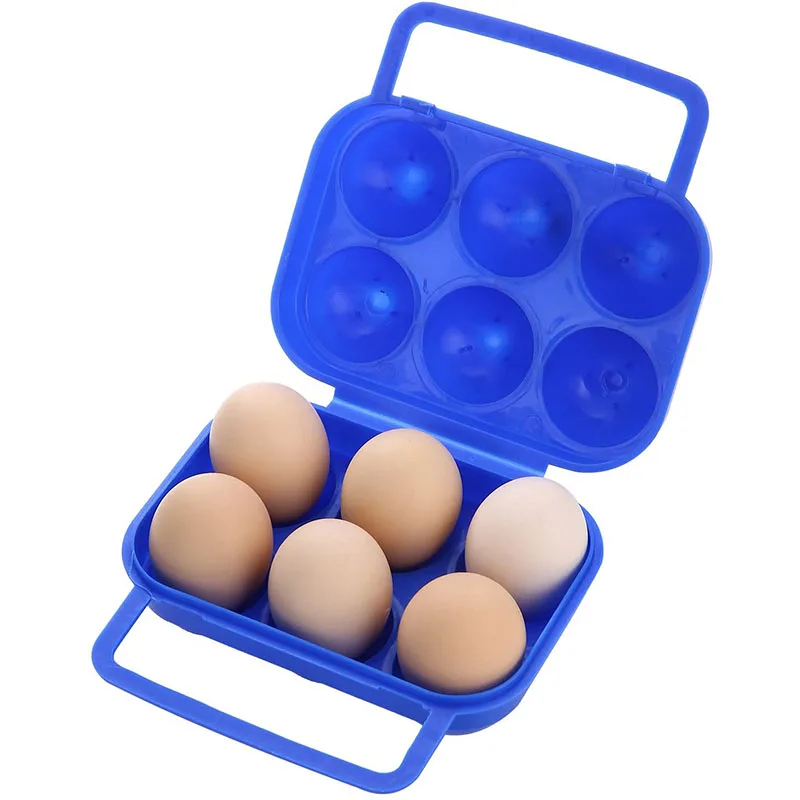 Christmas Matching Egg Holder Portable Camping Utensils Protector Egg Storage Box Dishes with Handle For Picnic Tourism Kitchen