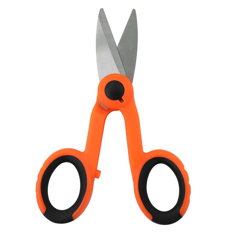 2pcs High Carbon Steel Scissors Household Shears Tools Electrician Scissors Stripping Wire Cut Tools for Fabrics