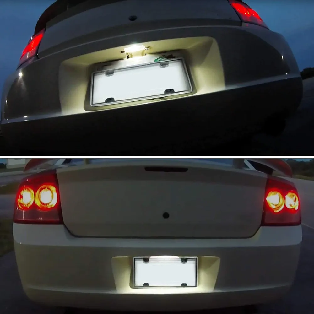 LED License Plate Light Lamp For 2006-2014 Dodge Charger Challenger Magnum Avenger 2013-2016 Dodge Dart Car tail Lighting Source