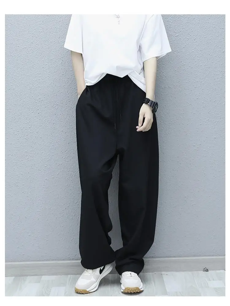 

Ladies Straight Pants Spring And Autumn New Loose Fashion Loose Sense Of Leisure Large Size Sports Pants