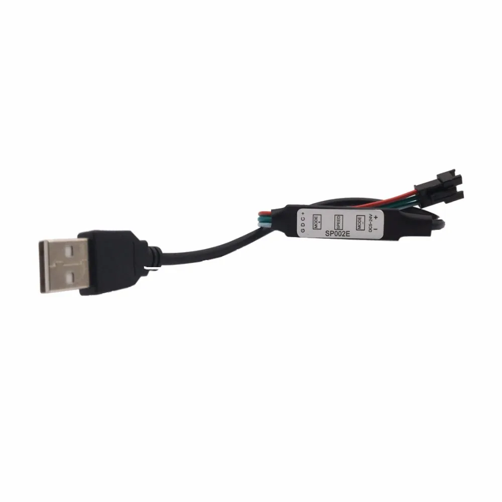 3Keys MINI USB RGB Led Controller SP002E For WS2812B WS2812 Dream Color Led Pixel Strip DC5V