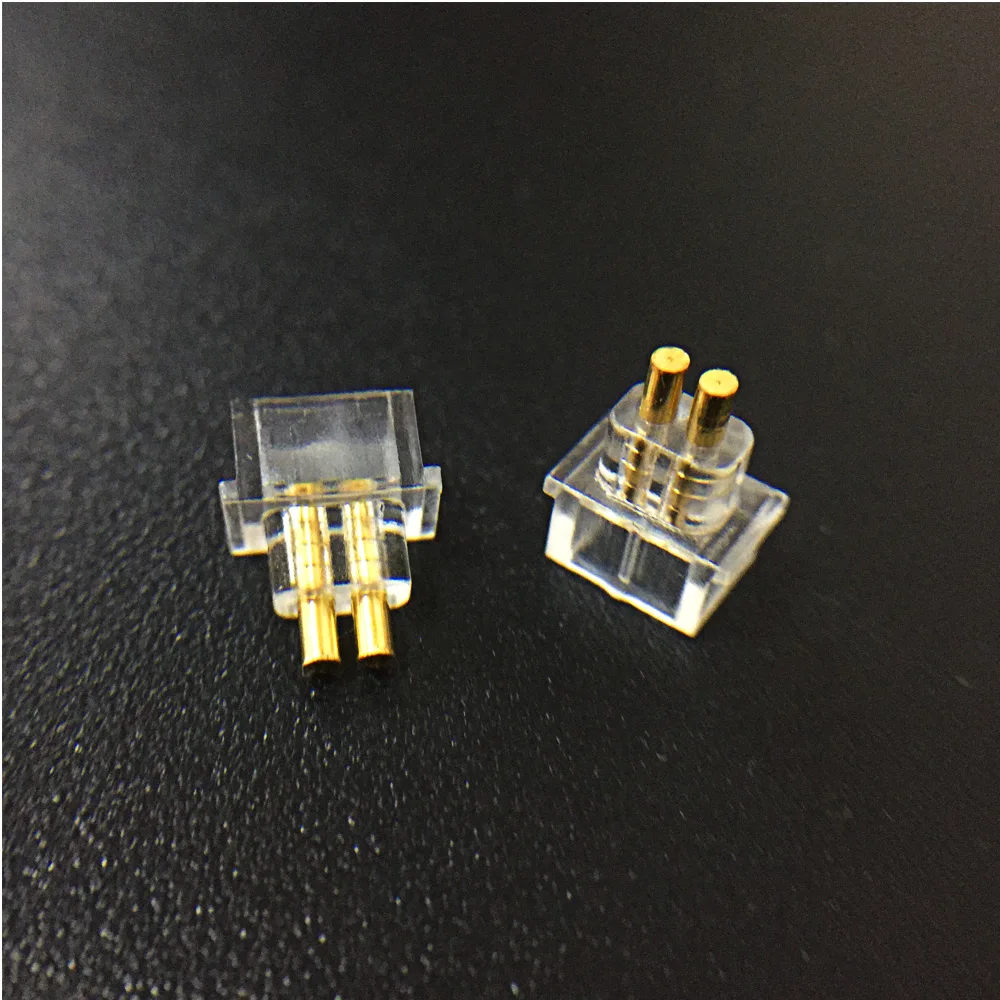 2 Stück iem Buchse Buchse 0,78mm Kopfhörer stifte Stecker versenkter Kabelst ecker für benutzer definierte In-Ear-Monitore – Detail 1