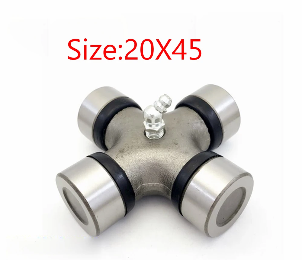 E0036 1Pc Motorcycle Universal Joint Cross Shaft Component 20x45mm 20X55 Joints Bearing ATV UTV Engine Part Drop Shipping