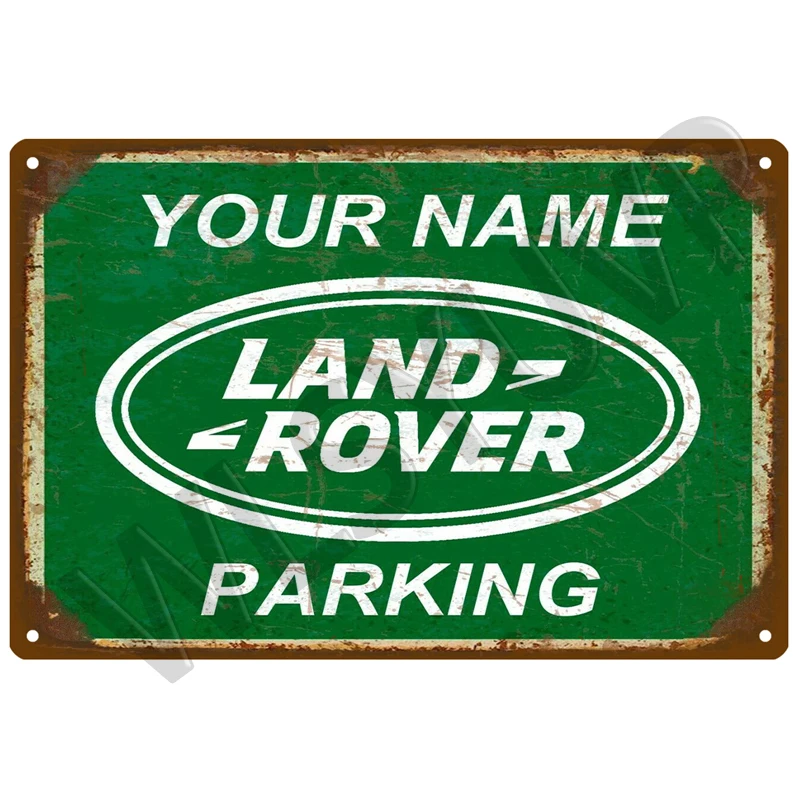 Land Car Rover Plaque Metal Vintage Tin Sign Shabby Chic Decor Metal Signs Vintage Bar Decoration Metal Poster Pub Metal Plate