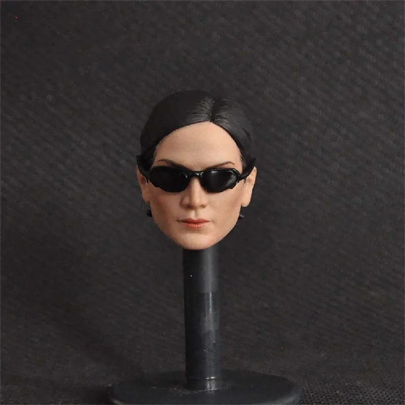 MC003 1/6 Scale Female Agent The Matrix Trinity Head Carving head Sculpt Fit 12inch Female PH TBL Figure In Stock