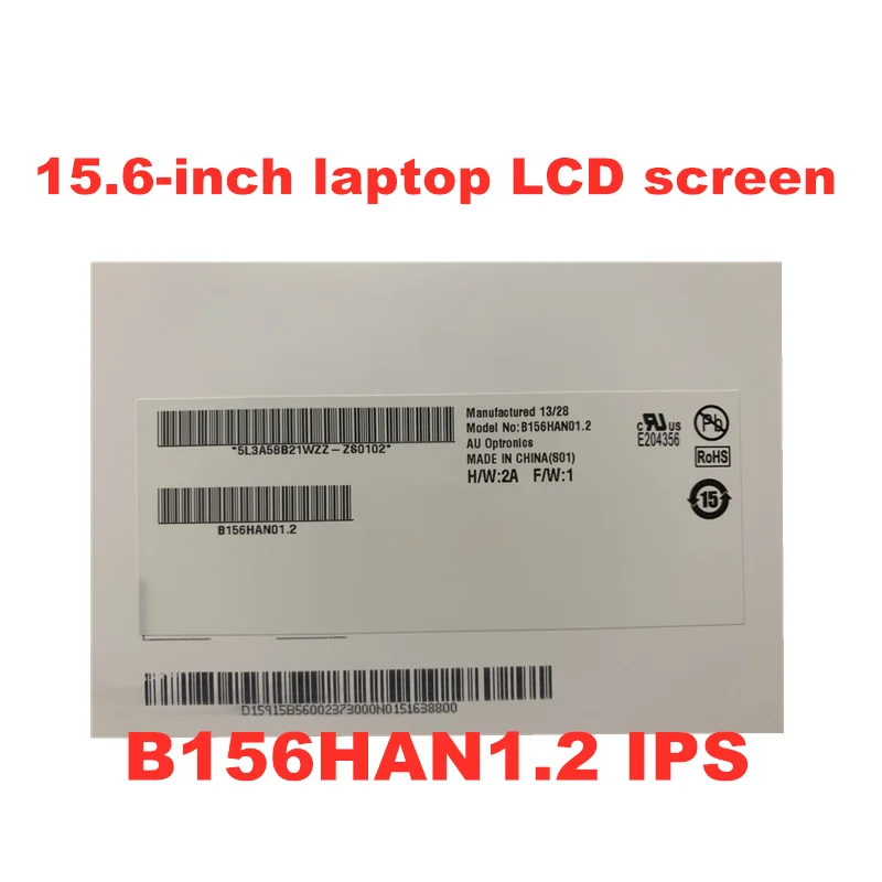 Imagem -02 - Tela Lcd Ips Original para Laptop 15.6 Polegadas Matriz Lcd B156han01.2 Cabeças W156f6 Spb1 Spa1 30 Pinos 1920x1080 Edp