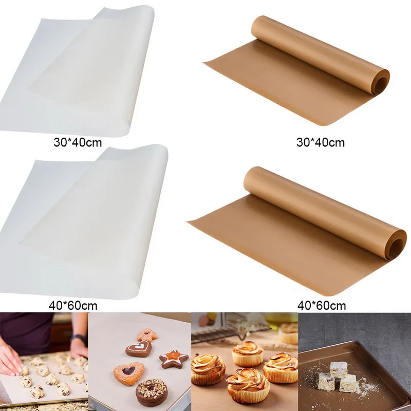 Kitchen accessories reusable baking door mat high temperature PTFE bed cover baking pastry paper non-stick pad