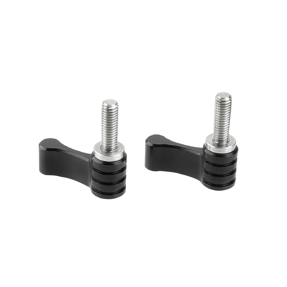 KIMRIG Camera Camcorder 15mm 18mm M5 Rotating Knob Adjustable Thumb Lever Screw With M5 Thread Stainless steel(A Pair)