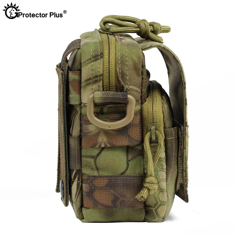 PROTECTOR PLUS Field Tactical Crossbody Bag Outdoor Sport Men 1000D Nylon Waterproof Backpack Travel Camping  Hunting Running