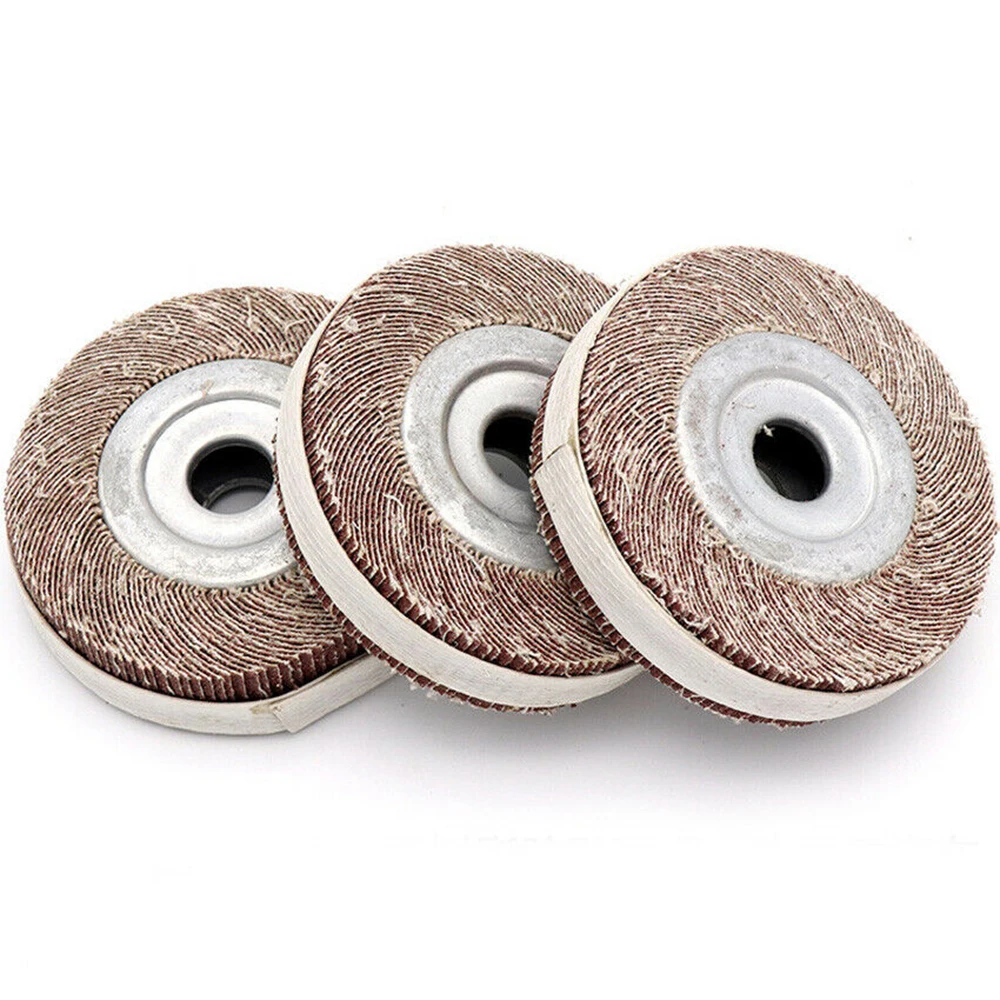 1 Bộ 4 ''100 Chà Nhám Nắp Bánh Xe Đĩa Emery Vải Nhám Đánh Bóng Cho Kim Loại Gỗ