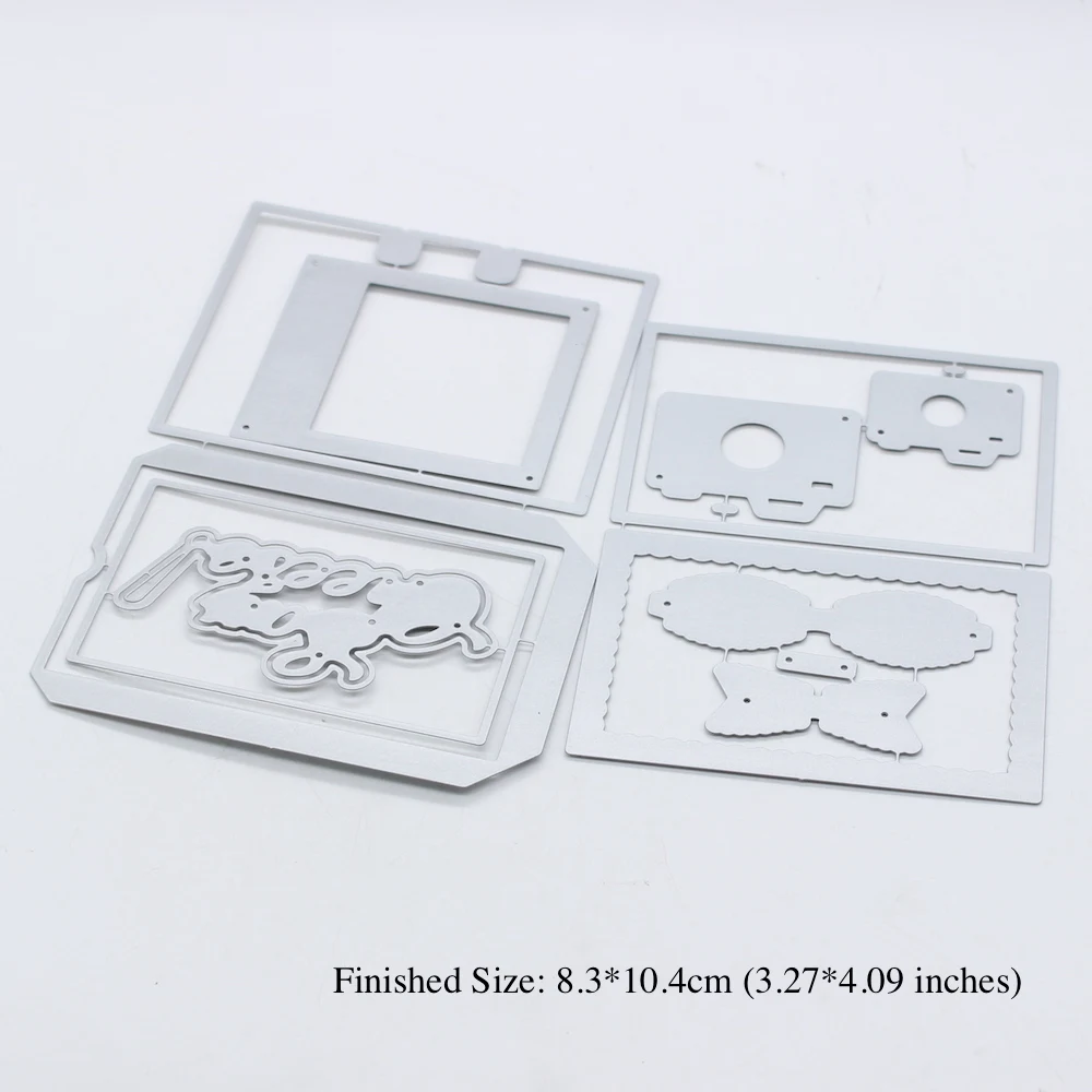 KSCRAFT Memorydex with Camera Metal Cutting Dies Stencils for DIY Scrapbooking Decorative Embossing DIY Paper Cards