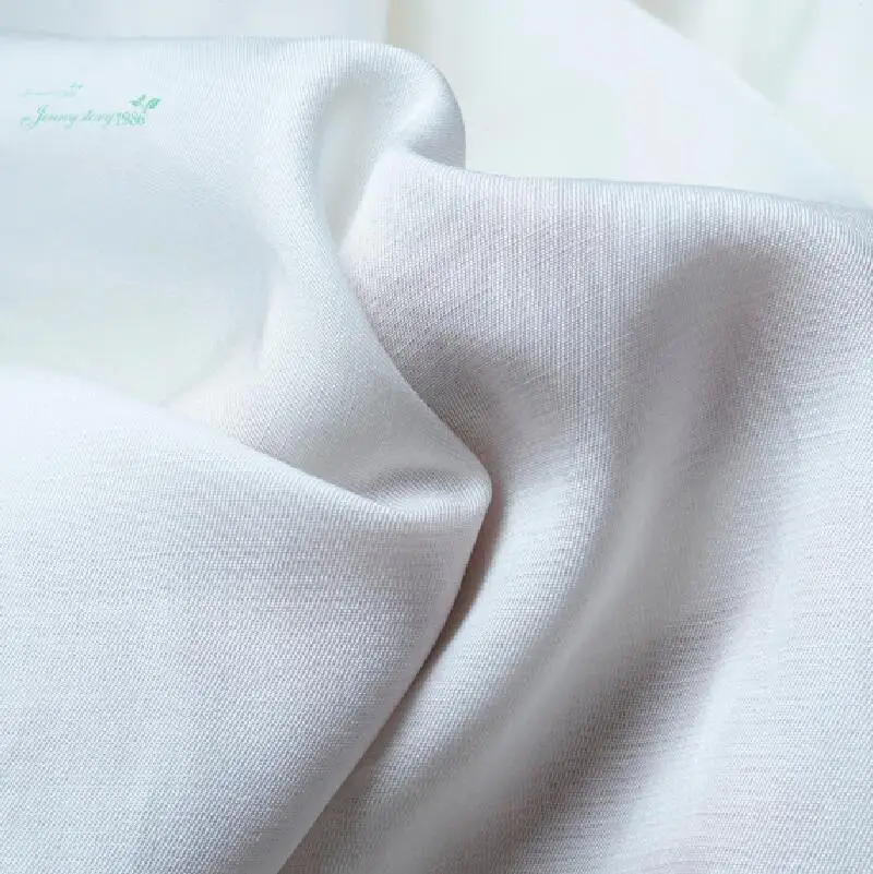 Silk cotton fabric pure white backing lining fabric white natural home textile material 140x100com 80% Silk