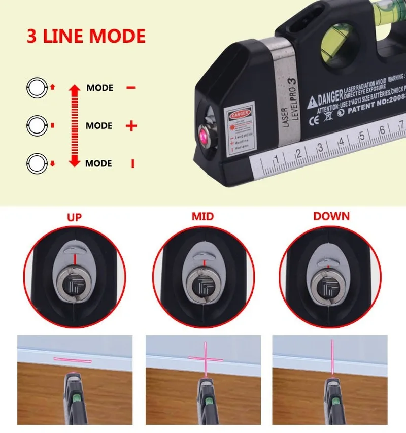 Nivel laser Electronic Product Accessory Models Laser Level Measurement Horizontal Ruler Laser exactos Mini laser lazer Tools