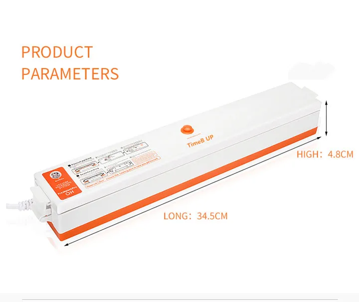 Penyegel Vakum Mesin Penyegel Makanan Kemasan Otomatis Terupgrade dengan 10 Kantong Penyegel Makanan Sistem Penyegel Udara Vakum