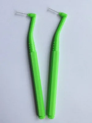 Brosse à dents orthodontique L entre 0.7 et 1.5mm, brosse métallique en acier inoxydable