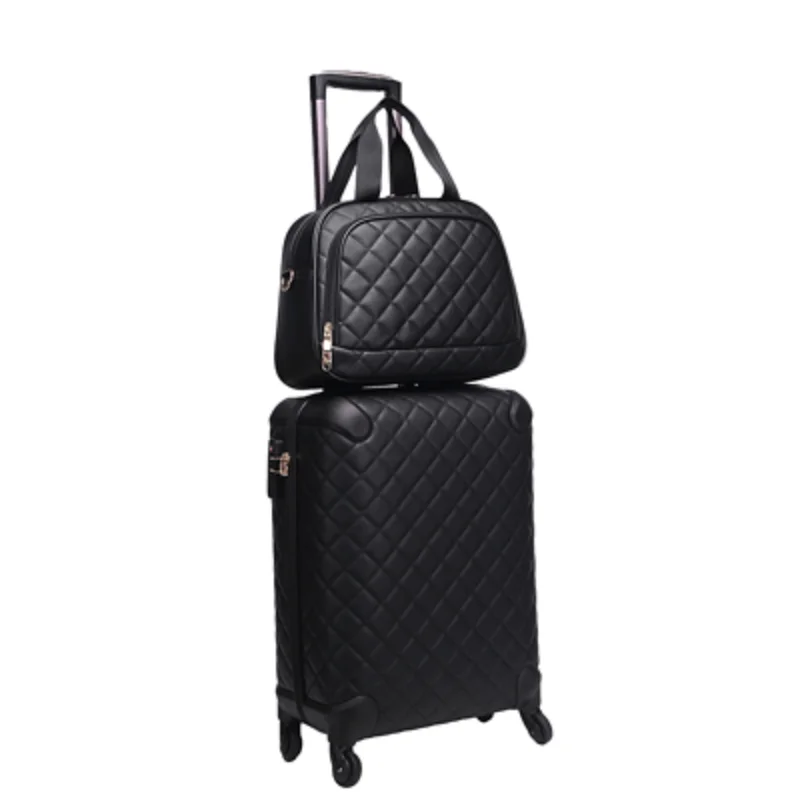 High-End Mewah 16/20/24/28 Inch Sempurna Boarding Wanita Tas Tangan + Rolling Luggage Spinner merek Koper Perjalanan