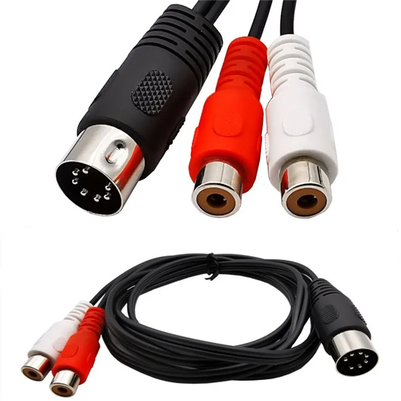 

7-pin DIN 7pin revolution 2RCA lotus mother vintage audio equipment adapter cable 7 Pin Din male 0.5m 1.0m 1.5m