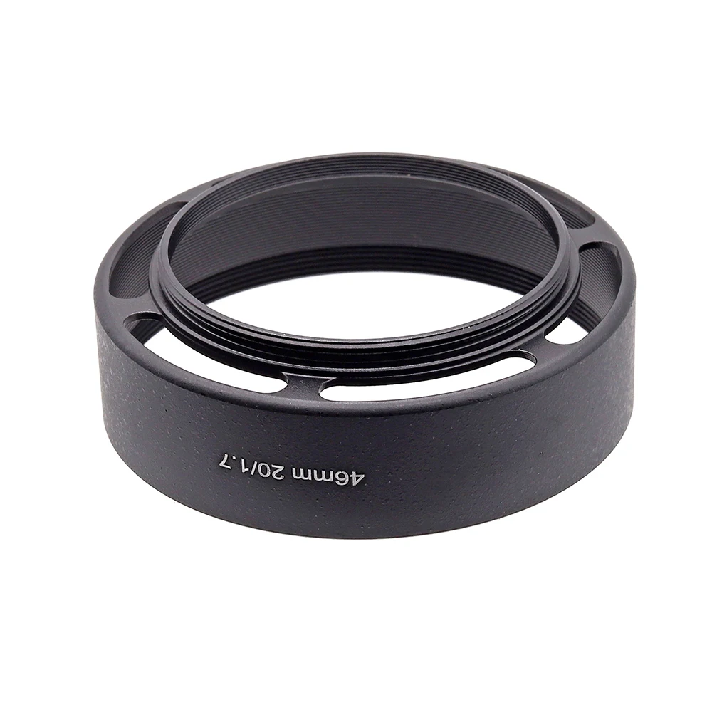 46Mm Metal Vented Lens Hood 58Mm สำหรับ Panasonic 20มม.F1.7 ASPH เลนส์อื่นๆเลนส์46มม.