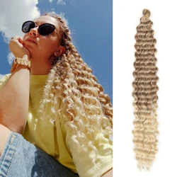 Alibaba – Extensions de cheveux synthétiques en Fiber à basse température, mèches de tressage ombré de 22 à 30 pouces au Crochet