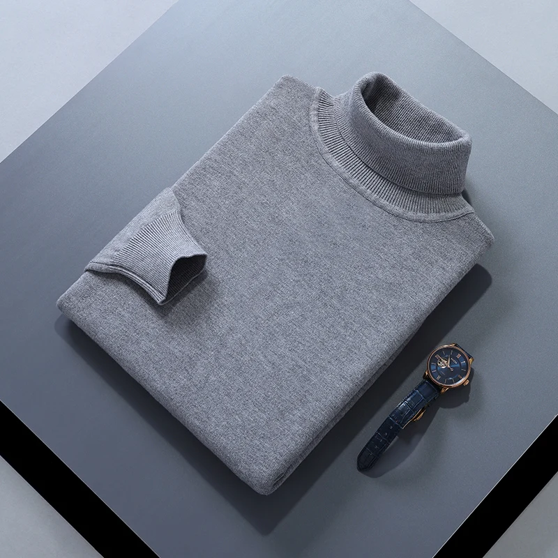 Men Cashmere Sweater Autumn Winter Soft Warm Jersey Jumper Pull Homme Hiver Pullover turtleneck Knitted Sweaters