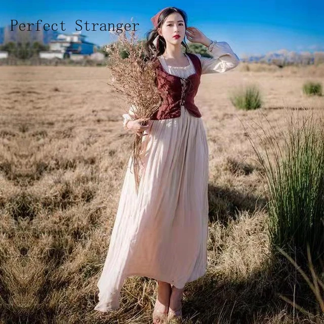 Country Style Cotton Dresses Country Style Linen Dresses Style Dress Female Aliexpress