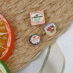 3Pcs Mini Cheeses For 1/12 Scale Dollhouse Simulation Miniature Kitchen Food Decoration Children Kids Toys Kids Gift
