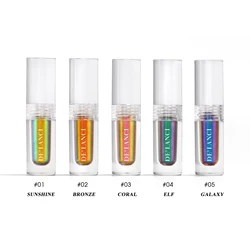 DE'LANCI Charming Liquid Eyeshadow 5 Colors Chameleon  Duochrome Metallic Shiny Professional Eyes Makeup Party Glitter Cosmetic