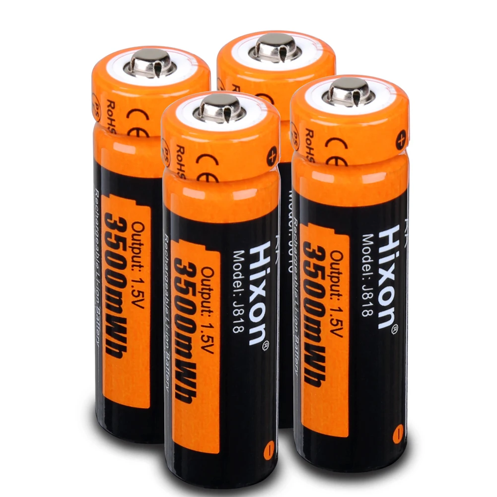 Batteria ricaricabile agli ioni di litio AA 2A 3500mWh 1.5V, supporto prezzo all'ingrosso, vendite dirette dei produttori, fotocamere, giocattoli elettrici,