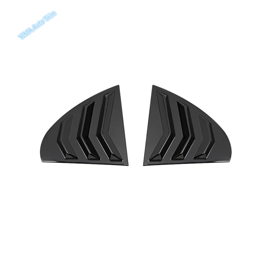 

ABS черный/углеродное волокно, треугольные жалюзи на заднее окно, накладка на жалюзи, подходит для Mercedes-Benz C Class W206 Sedan 2022 2023 2024