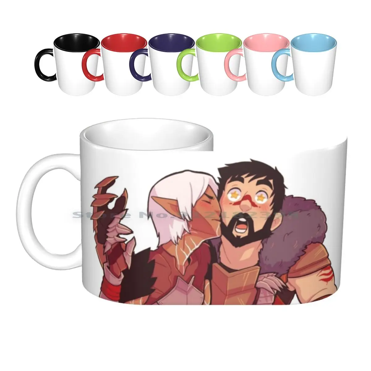 Da2 Fenhawke Ceramic Mugs Coffee Cups Milk Tea Mug Dragon Age Da2 Dragon Age 2 Hawke Garrett Hawke Fenris Fenhawke Lgbt