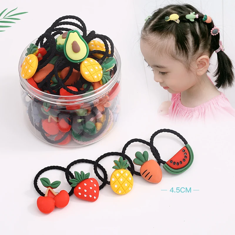 Hit Color Children's Headline Tie Hair Band Without Hair Injury Girls Headwear Small Hair Band Hair Accessories OH2026