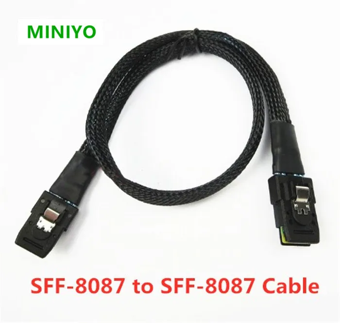 

Free Shipping High Quality 12Gb/s Mini SAS Server Backplane Cable SFF-8087 to 8087 36Pin-36Pin Generic for MINI SAS 4i raid card