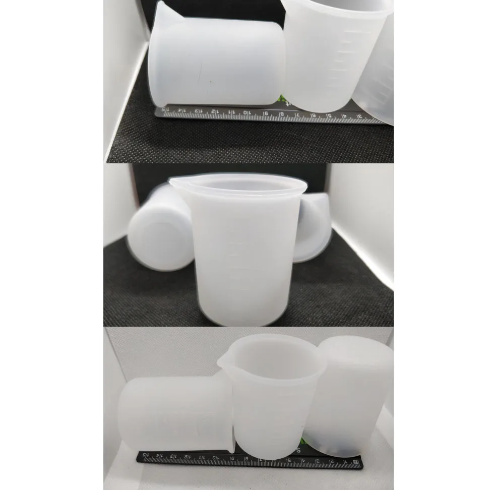 1X Silicone measuring cup Resin Silicone Mould 5*7cm handmade DIY Jewelry Making tool epoxy resin cup crystal scale 100ML