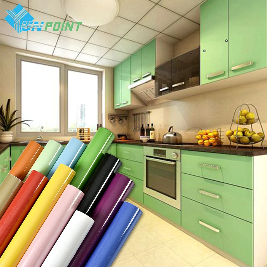 

Model 30 Bright Kitchen Renovation Wall Sticker Oilproof Waterproor Cabinet Stove Bar Table Top Wardrobe Self-Adhesive Wallpaper