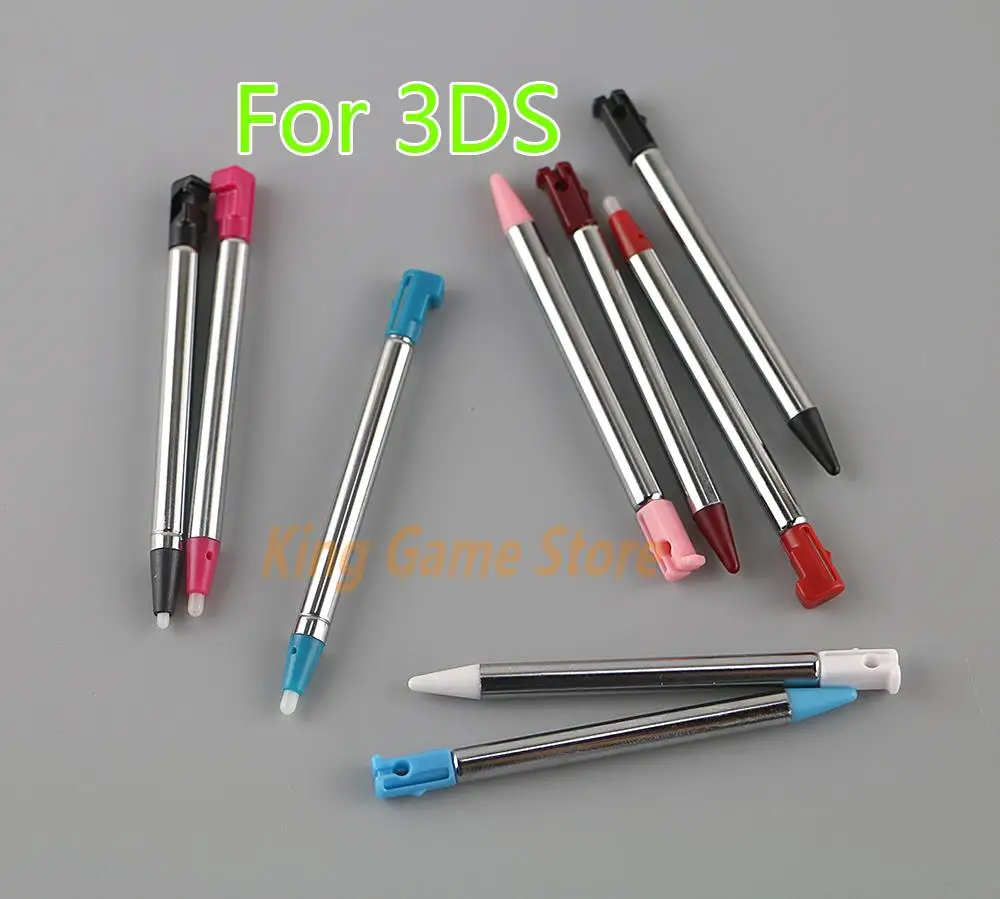 

100pcs/lot High Quality Colorful Metal Retractable Stylus Touch Pen For Nintendo 3DS 3ds Games Accessories