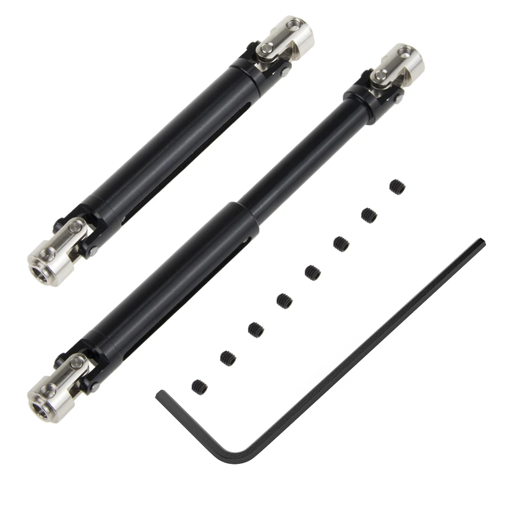 2pcs Universal Drive Shaft Joint 103-148mm Fit For AXIAL SCX10 AX10 D90 RC4WD TF2 HSP Pangolin 1/10 Rock Crawler