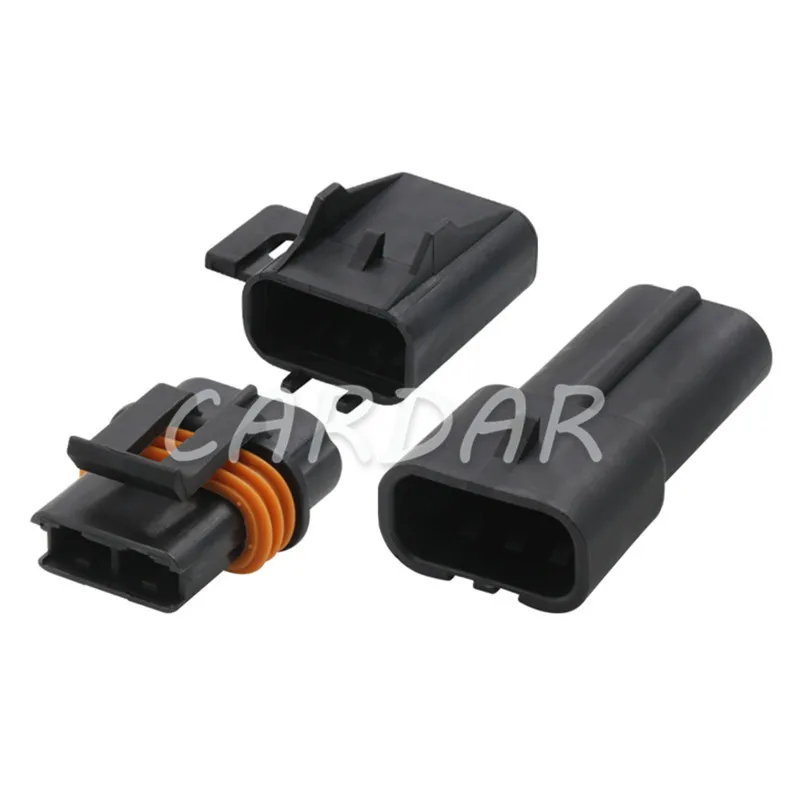 1 Set 2 Pin 12033769 54200521 12033731 6.3mm Sealed Socket AC Assembly For Inline Fuse Wiring Automotive Connector