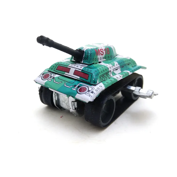 1PCS Nostalgic Tin Mouse Tank Vintage Collection Toy Tin Toy Wholesale Wind Up Toys for Children