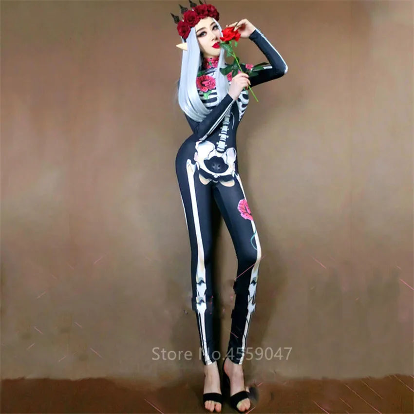 Halloween Đáng Sợ Trang Phục Nữ Ma Cô Dâu Cosplay Kinh Dị Trái Cây Đại Hoa Hồng Đồng Jumpsuit Carnival Nữ Hoàng Gợi Cảm Bodysuit Giai Đoạn Khi Mặc