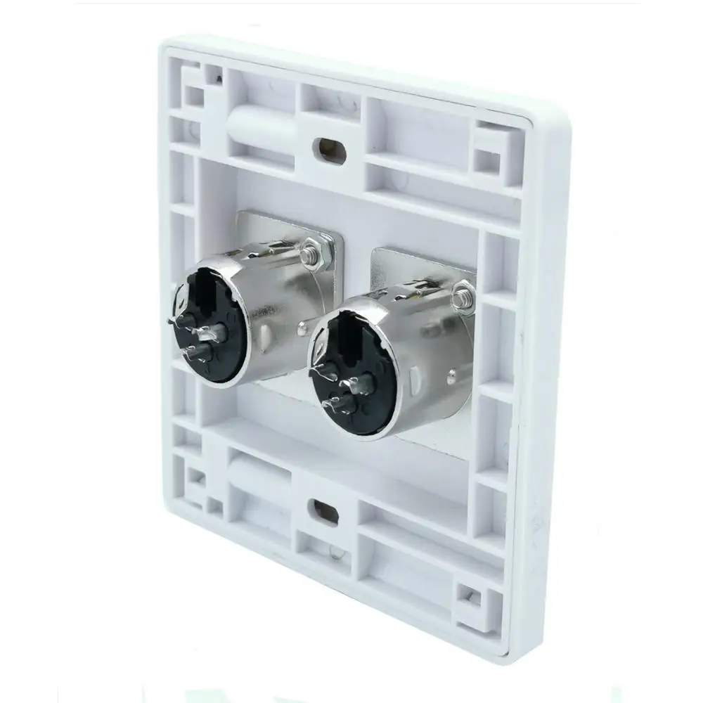 Toma de Pared XLR Dual Hembra – Empotrar 86mm - imagen 5