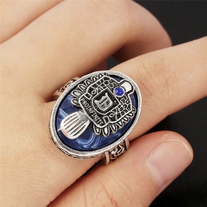 New Movie Jewelry Vintage Vampire Diaries Rings Damon/Stefan Salvatore Cosplay Finger Ring Gift Accessories