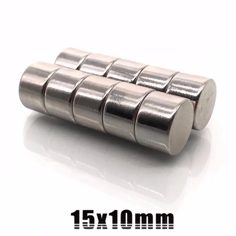 2/5/10/20Pcs 15x10 mm Thick Neodymium Strong Magnets 15mm*10mm Permanent Round Magnet 15x10mm Powerful Magnetic Magnet