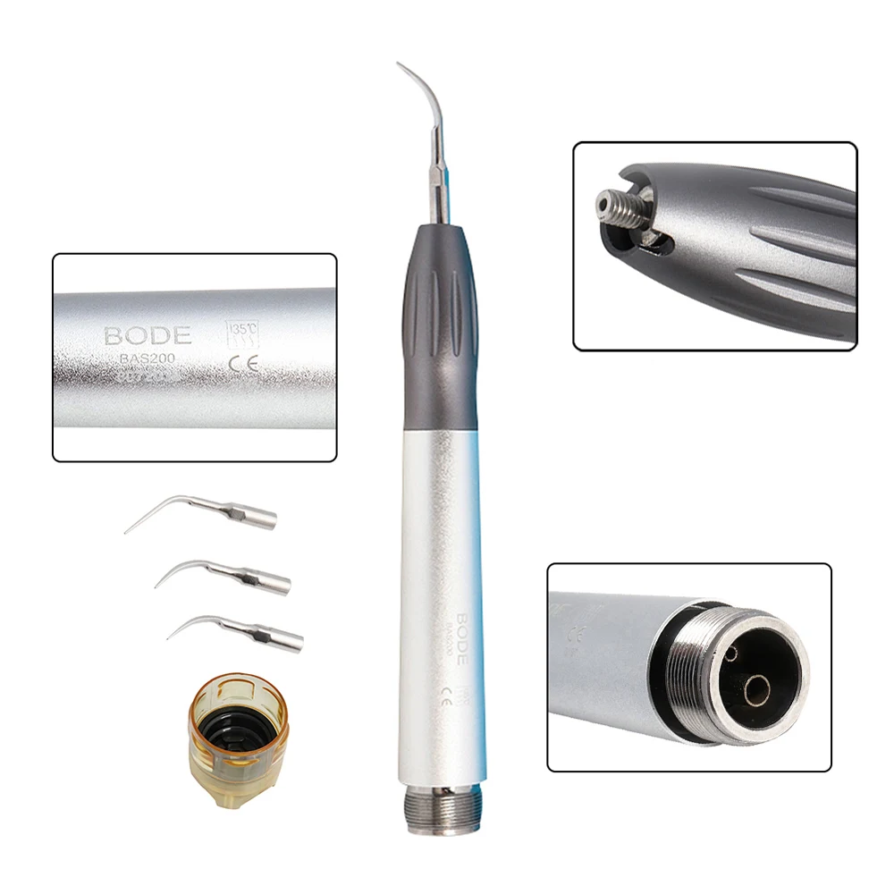 Dental Ultrasonic Scaler Air Scaler Handpiece with 3 Tips G1/G2/G3 Borden 2 Hole B2 Midwest 4 Hole M4 Three Models