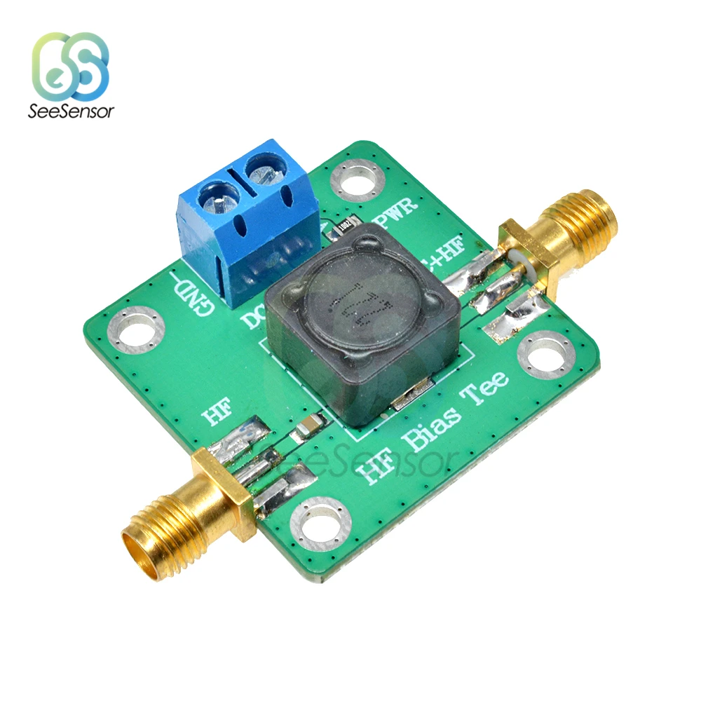 HF Bias Tee 50K-60MHz RF Microwave Dc Feeder for Short Wave RTL SDR LNA HAM Radio Amplifier Antenna