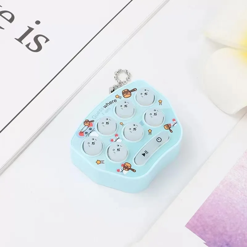 Mini handheld hamster toy rat killing pioneer key chain lovely cartoon Pendant Gift video game machine